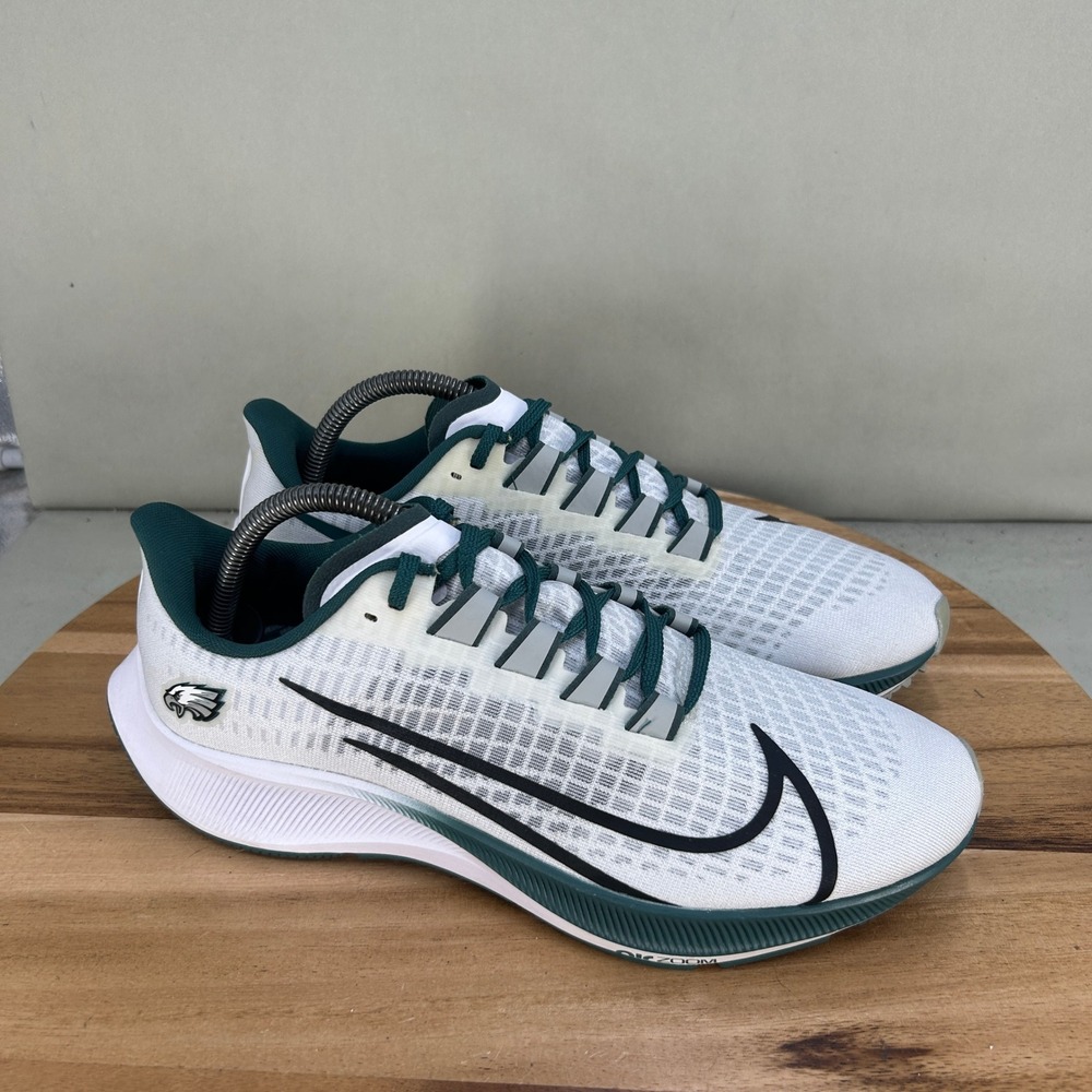 Nike Air Zoom Pegasus 37 Philadelphia Eagles White Green CZ5451-100 Mens Size 9